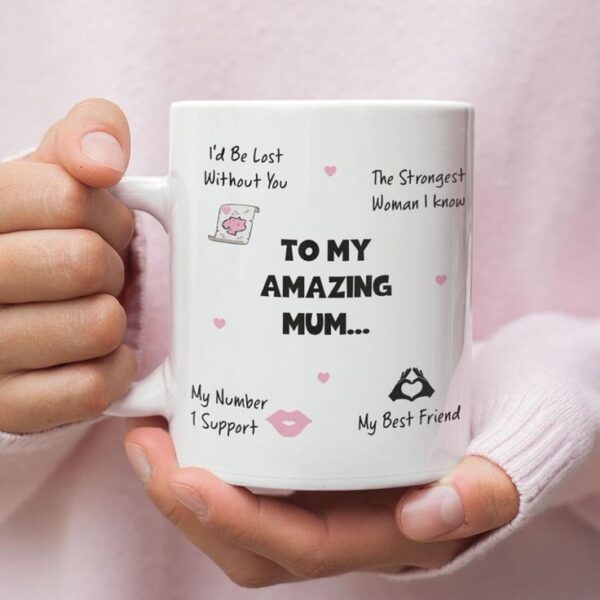 To my Amazing Mum Mug White Ceramic Photo Mug | Personalized Coffee Mug