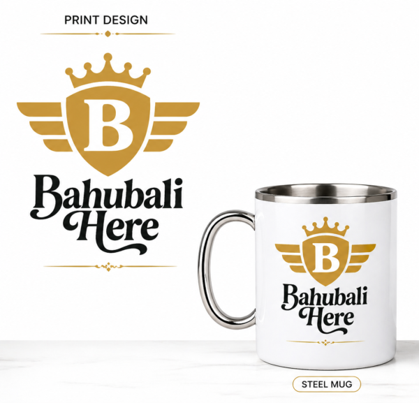 Steel Mug Customize white